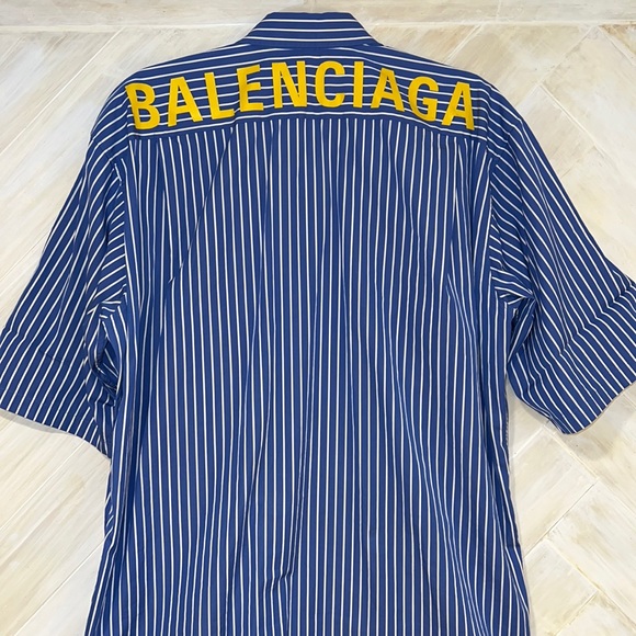 Balenciaga Other - Balenciaga blue striped button down